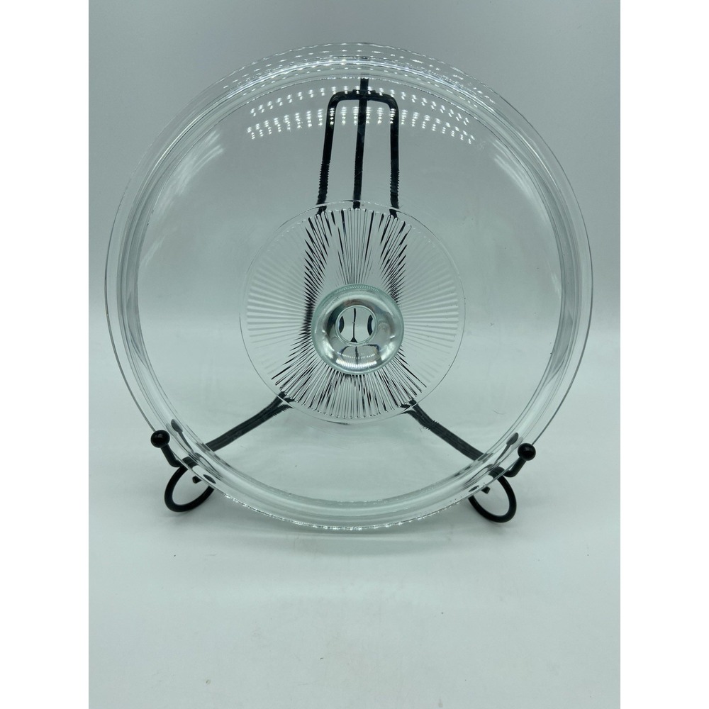 Pyrex Replacement Glass Lid Corning Ware‎ Aqua Clear w fluted top 624C